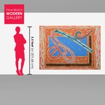 Monumental Frank Stella Unique Painting Over Limited Edition Screenprint